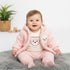 Infants 3Pc Suit Puffer Hoodie With Cotton Bodysuit & Trouser For Winter Set 17182