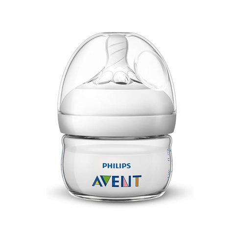 Avent Natural Feeding Glass Bottle, 0m, 60ml/2oz 16722