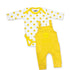 Basics Baby 2pc Suit Set Dangri With Long Sleeves Bodysuit 17131 Sunshine