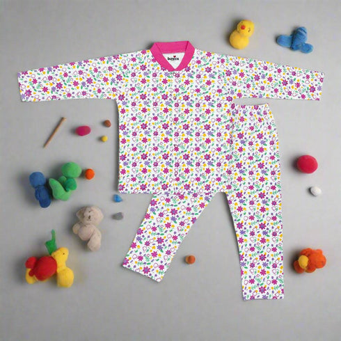 Basics Infants Night Suit -NB to 6Years Pink Floral 15832