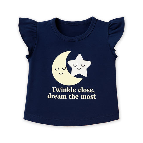 Baby Girls Suit Cotton Rich T-Shirt With Shorts Set 16472