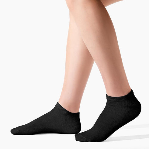 School Ankle Socks for Kids Black