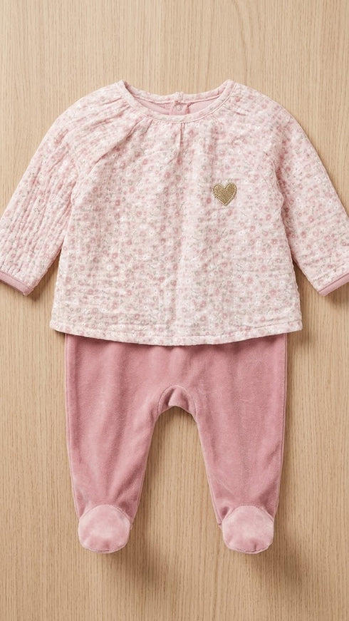 Fleece Baby Girl Romper Top Style 0–36 Months