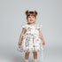 Baby Girls Frilled White Floral Party Frock 16811