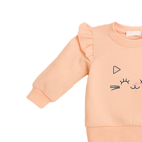 Nexteen Exclusive 2Pc Suit Terry Shirt Long Sleeves & Touser Set 17130