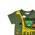 Boys Giraffe Jungle T-Shirt Green