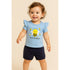 Baby Girls Suit Cotton Rich T-Shirt With Shorts Set 16472