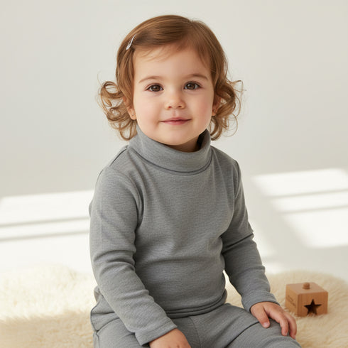 Kids Cozy Winter High-Neck Pullover For Kids Unisex 17275