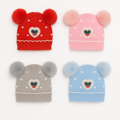 Cozy Woolen Caps for Kids 17092