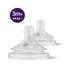 Philips Avent Natural Response Anti-Colic Baby Bottle Teats 3m+ (2 Pack) SCY964/02