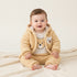 Infants 3Pc Suit Puffer Hoodie With Cotton Bodysuit & Trouser For Winter Set Unisex 17182