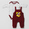 Basics Baby 2pc Suit Set Dangri With Long Sleeves Bodysuit 17131