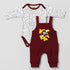 Basics Baby 2pc Suit Set Dangri With Long Sleeves Bodysuit 17131