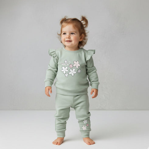 Nexteen Exclusive 2Pc Suit Terry Shirt Long Sleeves & Touser Set 17130