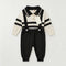 Woolen Baby Boys Dangri Set with Sweater Black Polo 6–24 Months