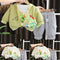 Kids Exclusive 3Pc Suit Hoodie With Long Sleeves Shirt & Trouser Set