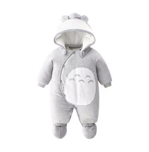 Infants Stuffed Padded Hooded Romper 13950