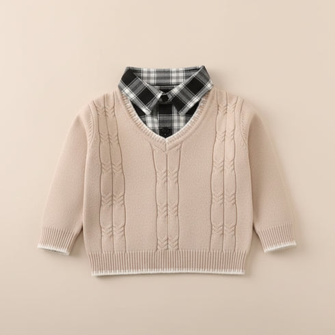 Toddler Boys Soft Wool Formal Sweater 16852