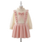 Baby Girls Formal Pink Wool Frock For Winter 17322