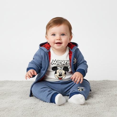 Baby Boys Exclusive Winter Suit Set Fleece Jacket , Long Sleeves Tshirt & Trouser 17435