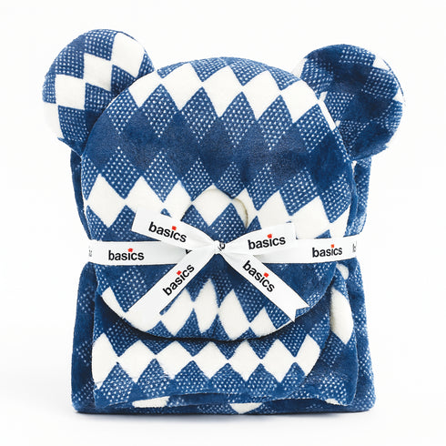 Soft Minky Baby Blanket With Stuffed Head Pillow 17284