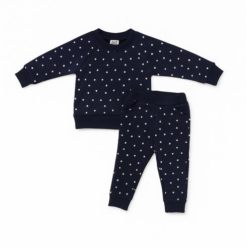 Nexteen Kids Exclusive 2Pc Suit Terry Shirt Long Sleeves & Touser Set 17110 Stars