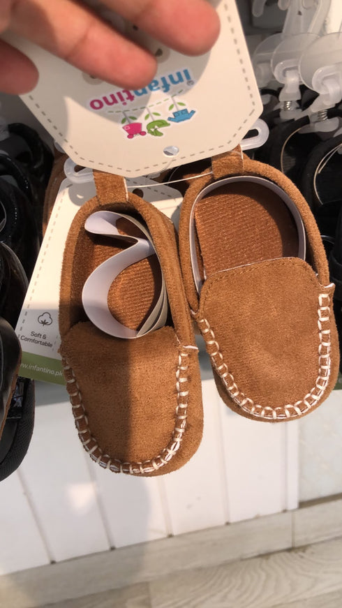 Brown Baby Boys Footwear Loafer Prewalker Shoes 0–18 Months