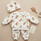 Bear Baby Boys Suits Beige Puffer Set 0–24M