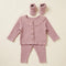 Pink Baby Girl Suits with Top Trouser & Socks 0–9M