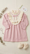 Woolen Tea Pink Baby Girl Frocks