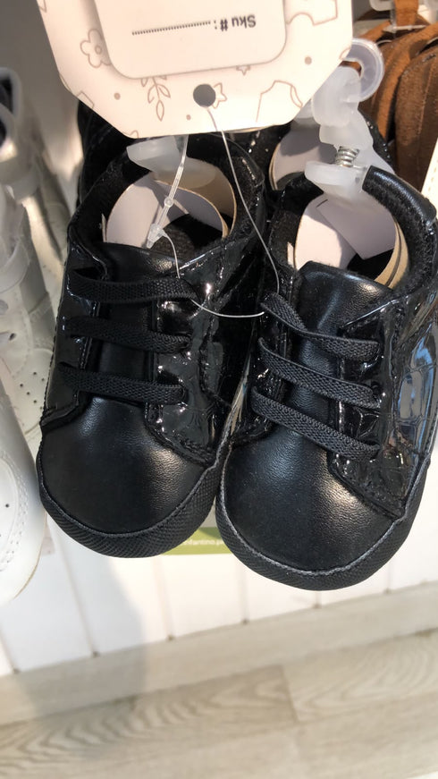 Black Baby Boys Footwear Prewalker Shoes 0–18 Months