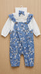 Floral Cotton Baby Girl Dungaree Suit 0–18 Months