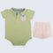 Infants 2Pc Set Bodysuit With Shorts 15995