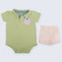 Infants 2Pc Set Bodysuit With Shorts 15995