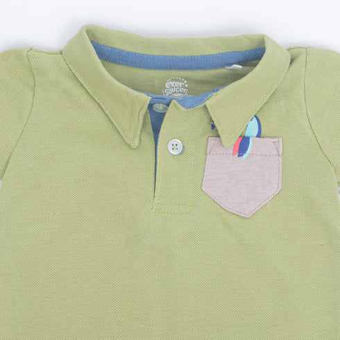 Infants 2Pc Set Bodysuit With Shorts 15995