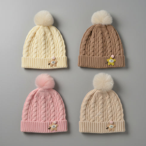 Cozy Woolen Caps for Kids 17094