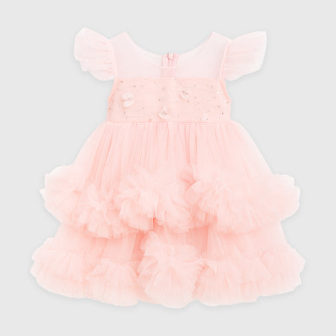 Baby Girls Frilled Party Wear Princess Frock 16869