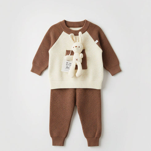 Winter Woolen 2Pc Suit Set Sweater With Trouser 17328