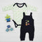 Basics Baby 2pc Suit Set Dangri With Long Sleeves Bodysuit 17131