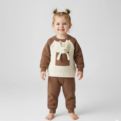 Winter Woolen 2Pc Suit Set Sweater With Trouser 17328