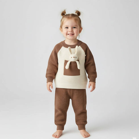 Winter Woolen 2Pc Suit Set Sweater With Trouser 17328