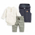 Baby Boys Exclusive Winter Suit Set Bodysuit Hoodie With Trouser 17450