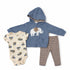 Baby Boys Exclusive Winter Suit Set Hoodie, Bodysuit & Trouser 17440