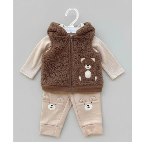 Baby Boys Exclusive Winter Suit Set Puffer Hoodie T Shirt & Trouser 17457