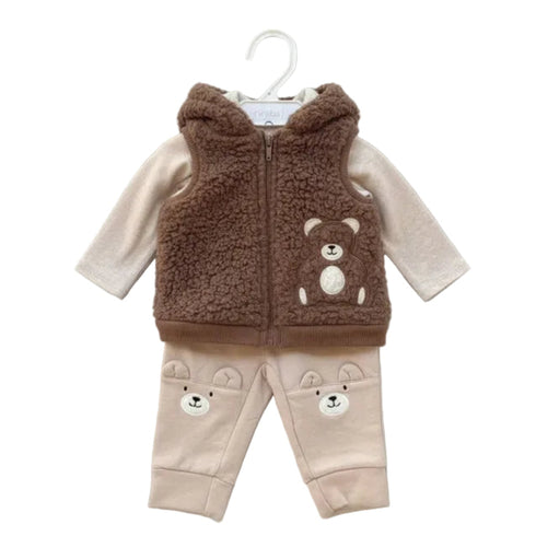 Baby Boys Exclusive Winter Suit Set Puffer Hoodie T Shirt & Trouser 17457