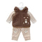 Baby Boys Exclusive Winter Suit Set Puffer Hoodie T Shirt & Trouser 17457