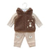 Baby Boys Exclusive Winter Suit Set Puffer Hoodie T Shirt & Trouser 17457