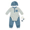 Baby Boys Exclusive Winter Suit Set Terry Bodysuit Full Sleeves With Fleece Cap & Fleece Trouser 17456