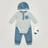 Baby Boys Exclusive Winter Suit Set Terry Bodysuit Full Sleeves With Fleece Cap & Fleece Trouser 17456