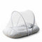 Basics Baby Bed Net with Pillow Blue Rockets